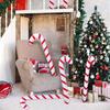 1pc Xmas Inflatable Christmas Candy Cane Stick 2025 Xmas Decoration Hanging Ornaments New Year Kids Balloons Stick Party Supply