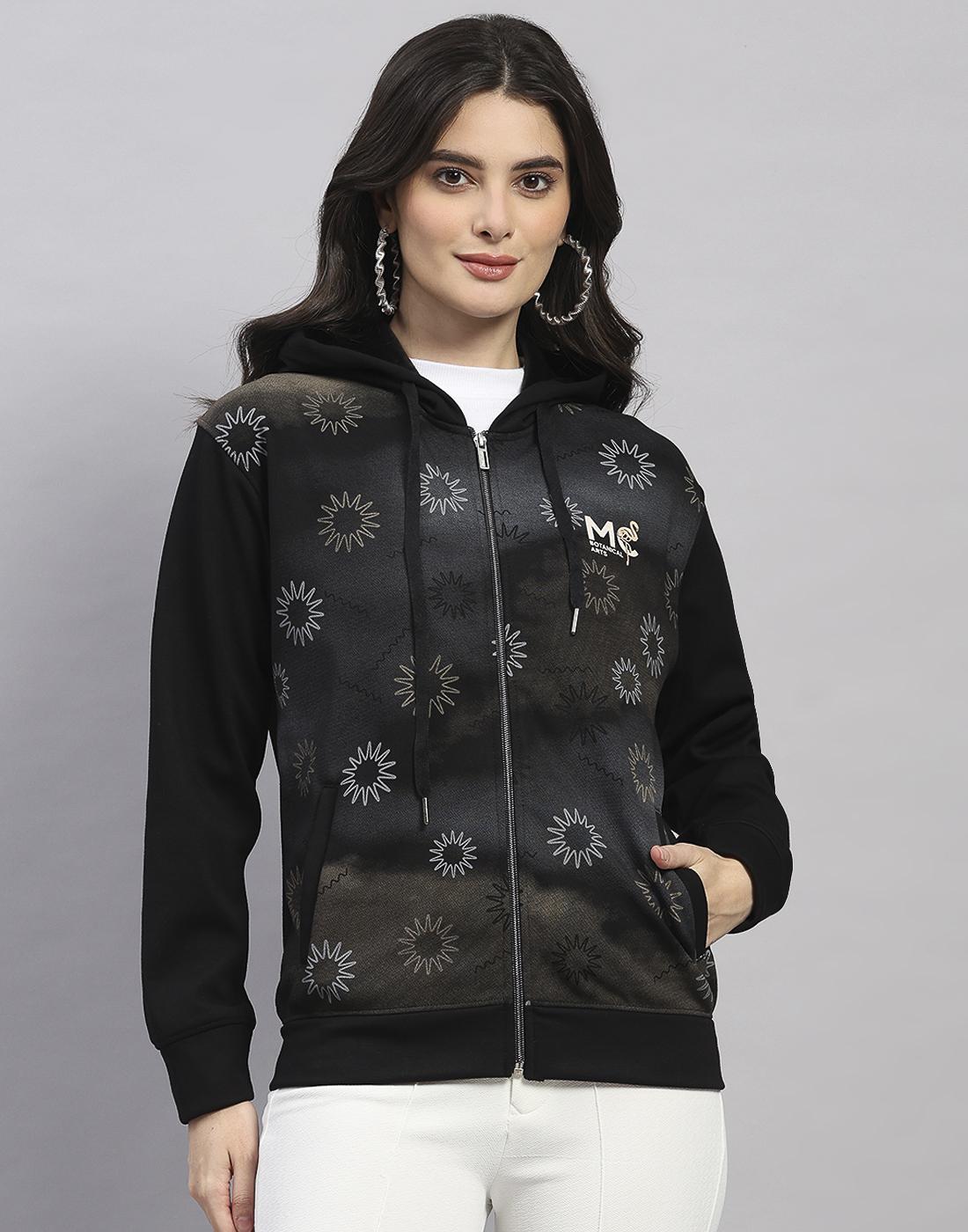 Monte Carlo Women s Hood Full Sleeve Sweatshirt S чёрный