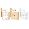 Double Sided Corner Wall Clock Numeric Marks Modern Birthday Gift Non Ticking Silent for Office Cafe Kitchen Hotel Dining Room