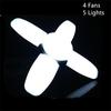 LED iling Light Bright Industrial Lighting Deformable Foldable 85-265V E26/27 Lamp Home Fan Blade Bulb For Garage Warehouse