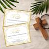 25 PCS Baptism Certificates for Church, Baby Dedication Certificate Paper, Baby Dedication Christening Gifts for Girls Boys,Baptismal Certificates