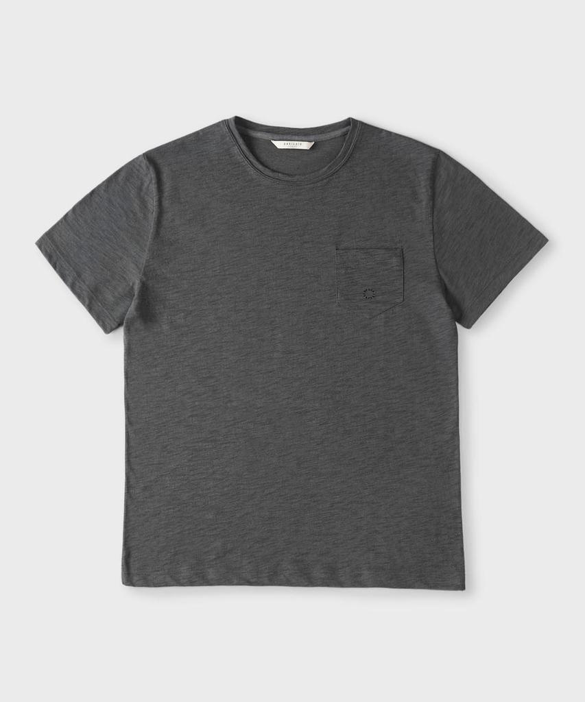 PANICALE Short Sleeve Cotton Embroidered Pocket T-Shirt [5 Colors] (Type A)
