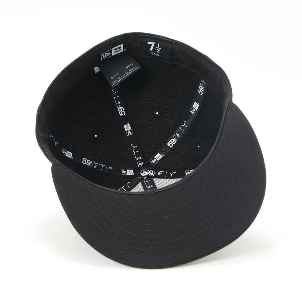 New Era Cap 59FIFTY Plain Basic BlackBlack 7 58 5950 BASIC BLK BLK 25J