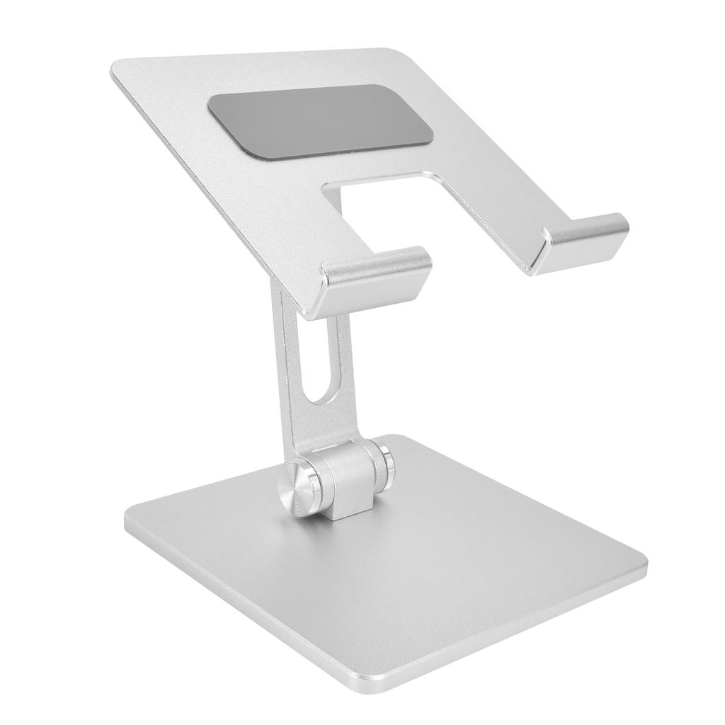 Tablet Stand Holder Aluminum Alloy Universal Desktop Adjustable Foldable Phone Tablet Bracket Silver