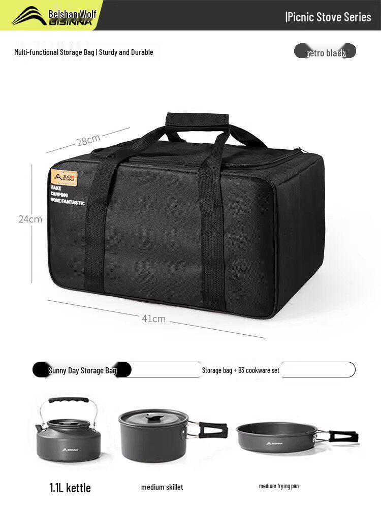 Multi-functional Outdoor Camping Tableware & Cookware Storage Bag