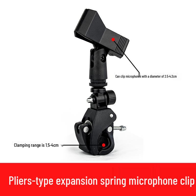 Multifunctional Mobile Phone Tripod with Universal Crab Claw Clip for Streaming & Navigation