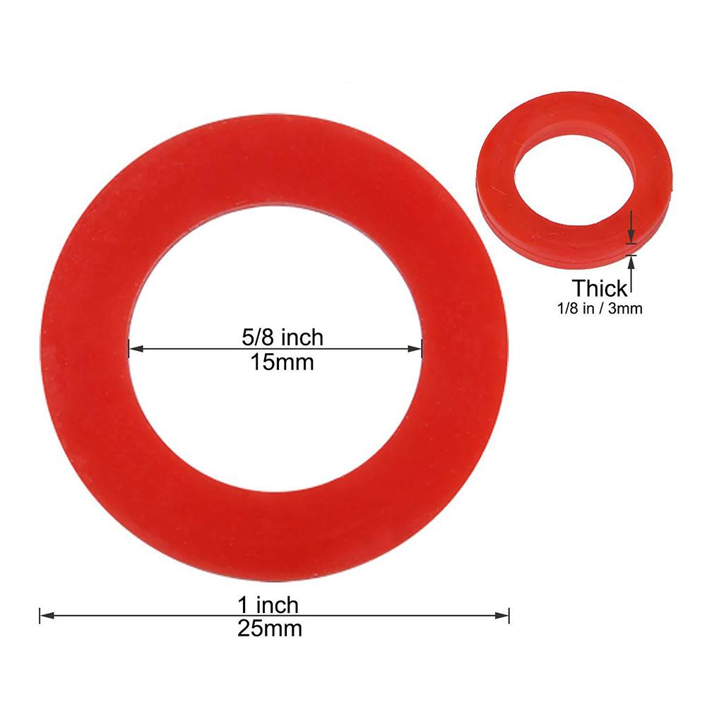 50Pcs/set O-Rings Washer Gasket Garden Hose Silicone Gasket Fit All Standard 3/4 Inch Garden Hose Fittings Leak Prevention