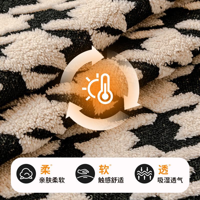 Qianniao Geshu Cotton Lint Sofa Cushion Winter Non-Slip Seat Cushion  New Sofa Full Cover Cloth Towel Cross-Border