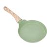 Frying Pan Wood Handle Aluminum Alloy Cooking Skillet Fast Heating Non Stick Omelet Pan for Home Kitchen