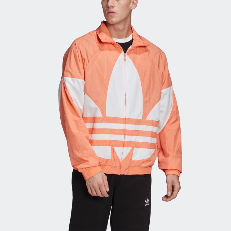 Adidas Originals Trefoil Zip-Up Track Jacket Men Outerwear Orange FM9890