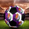 Villarreal Indoor Soccer Ball Colorful Machine Stitched PVC Size 5 Team Training Competition Ready Durable High-Bounce Cool Sports Gift