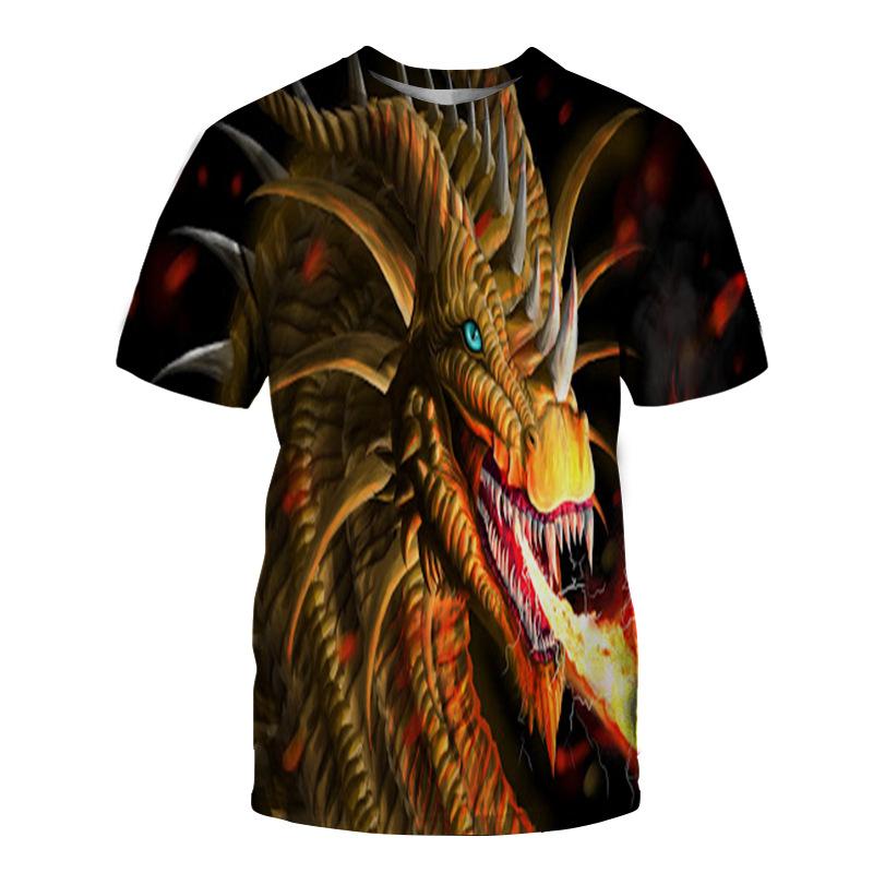 

Футболка KYKU Tiger мужская с коротким рукавом и круглым вырезом с 3D-цифровым принтом в виде животного 6XL