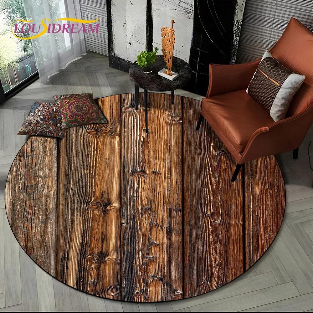 Latest 3D Color Wood Grain Lines Round Area Rug,Carpet Rug for Living Room Bedroom Sofa Child Playroom Decor,pet Non-slip Gift
