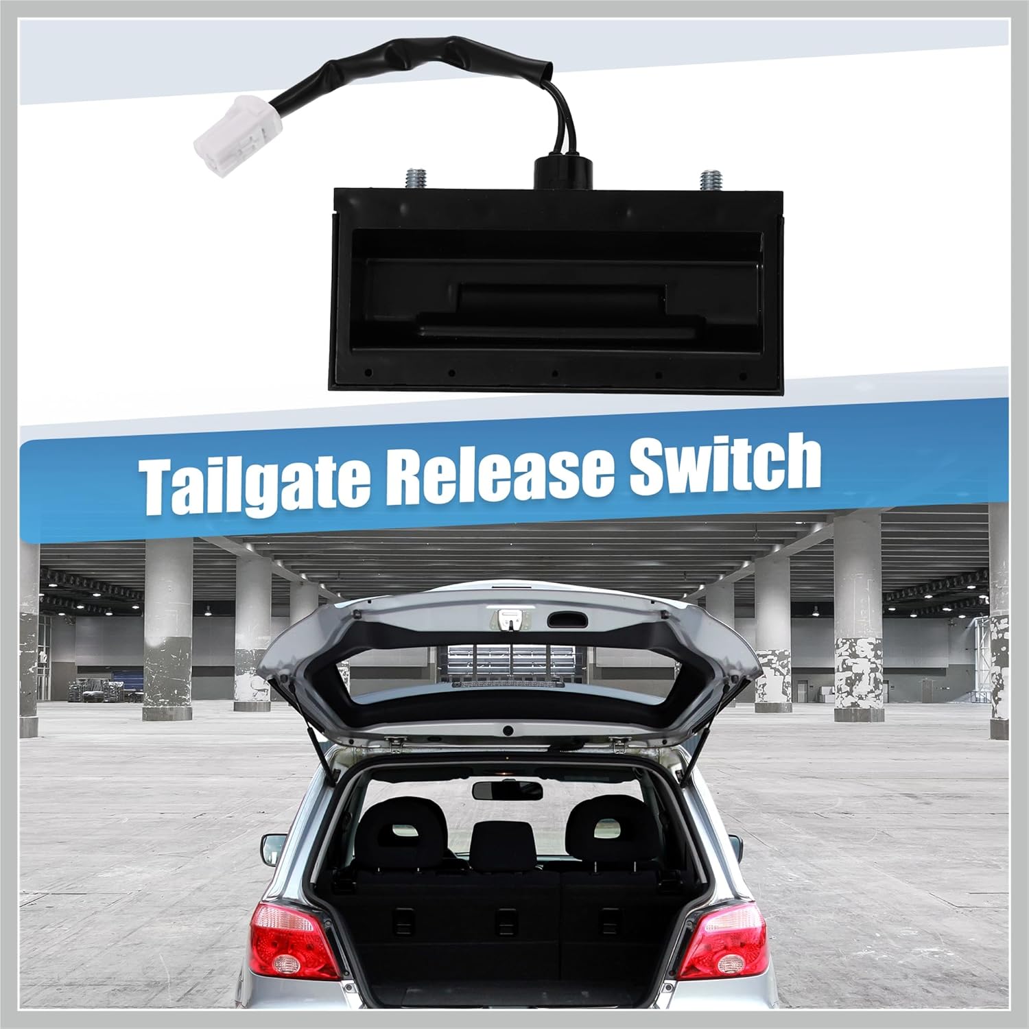 MR599766 Rear Hatch Tail Gate Tailgate Release Handle for Mitsubishi Endeavor 2004 2005 2006 2007 Trunk Rear Hatch Handle Release Switch Replacement