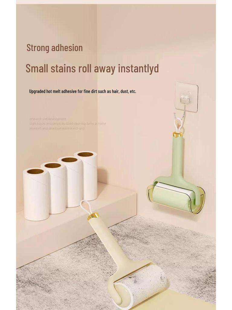 Cat Hair Removal Lint Roller Brush with Tearable Drum Replacement for Clothes and Household Cleaning