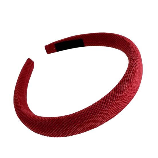 

Hair Hoop Candy Color High Elasticity Soft Sponge Headband No Pressure Corduroy Texture Thickened Design Face Wrap Hair красный