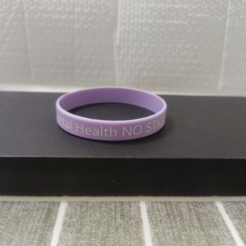 

Вдохновляющий браслет-медицинский идентификатор ручной работы для психического здоровья светло-фиолетовый