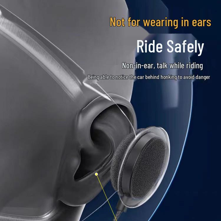 Bluetooth 5.3 Motorcycle Helmet Headset: HD Calls, Stereo Sound, Smart Noise Reduction