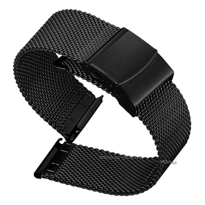 Universal Milanese Stainless Steel Strap for DW 1.0mm 0.6mm Mesh Watch Band Wrist Belt Bracelet 12 14mm 16mm 18mm 20mm 22mm 24mm