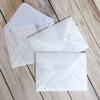 5pcs Translucent paper envelope with floral patterns wedding invitation envelope
