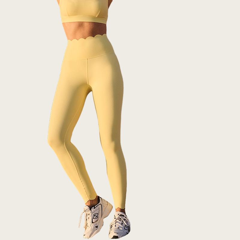 Women’s Yoga Lace Hip-Lifting Slimming Sports Pants for Cycling, Jogging, and Fitness