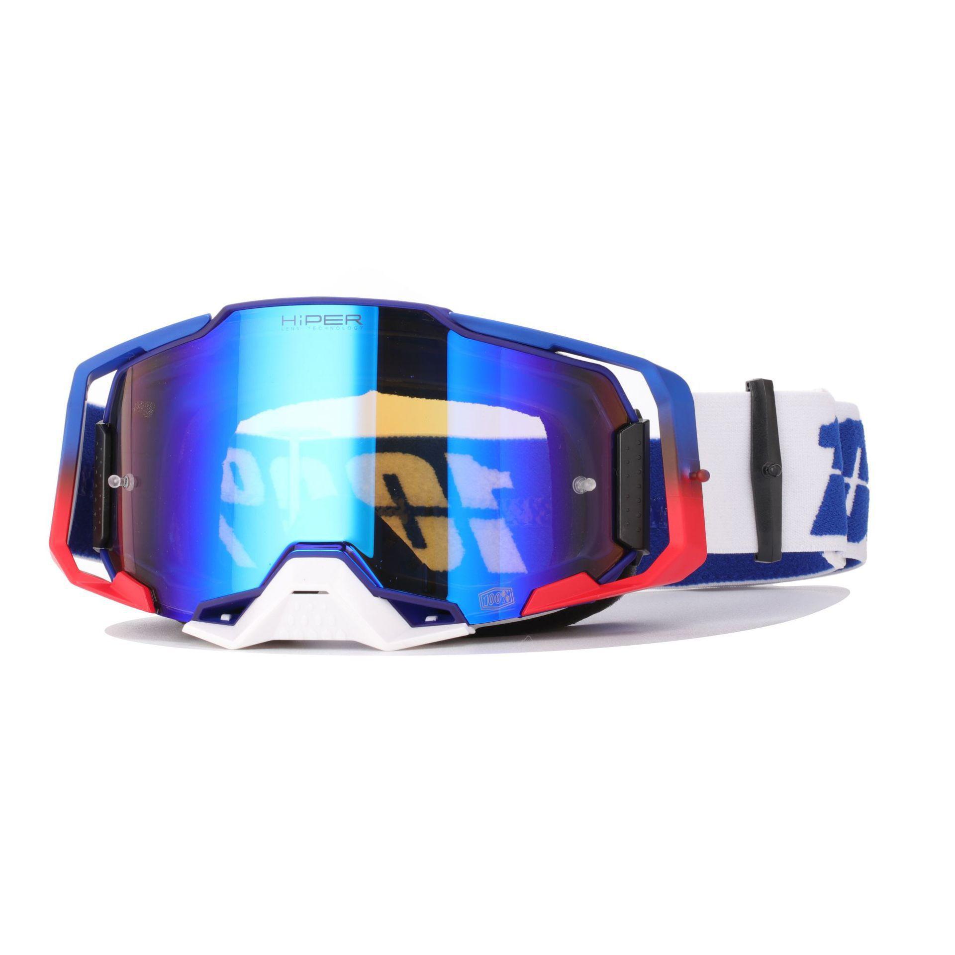 One hundred percent100%Motorcycle goggles, riding glasses, outdoor riding windproof and sandproof helmet goggles, riding glasses Average Size