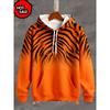 Modische Tier-Kapuzenpullover Für Mann Tiger 3D-Druck Herbst Sweatshirt Hoodie Street Casual Sweatshirt Y2K Übergroß Unisex Kleidung