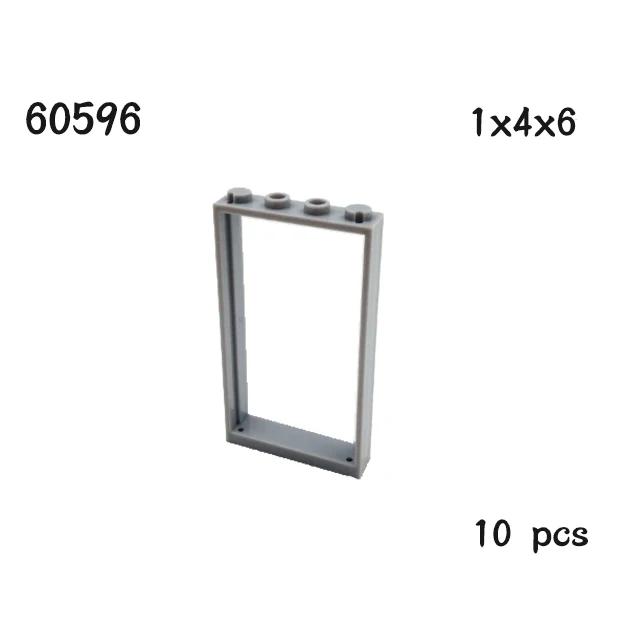 MOC Parts House Block 1x4x6 Door Frame Smart Windows 10 Pack 60596 60616 60803 57894 60623 60621 92589