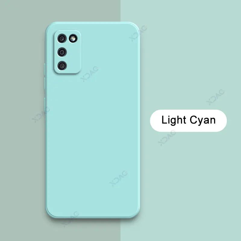 Square Liquid Silicone Phone Case for Samsung Galaxy A02S F02S M02S 360 Soft Back Cover SamsungA02S SamsungF02S SamsungM02S Bags