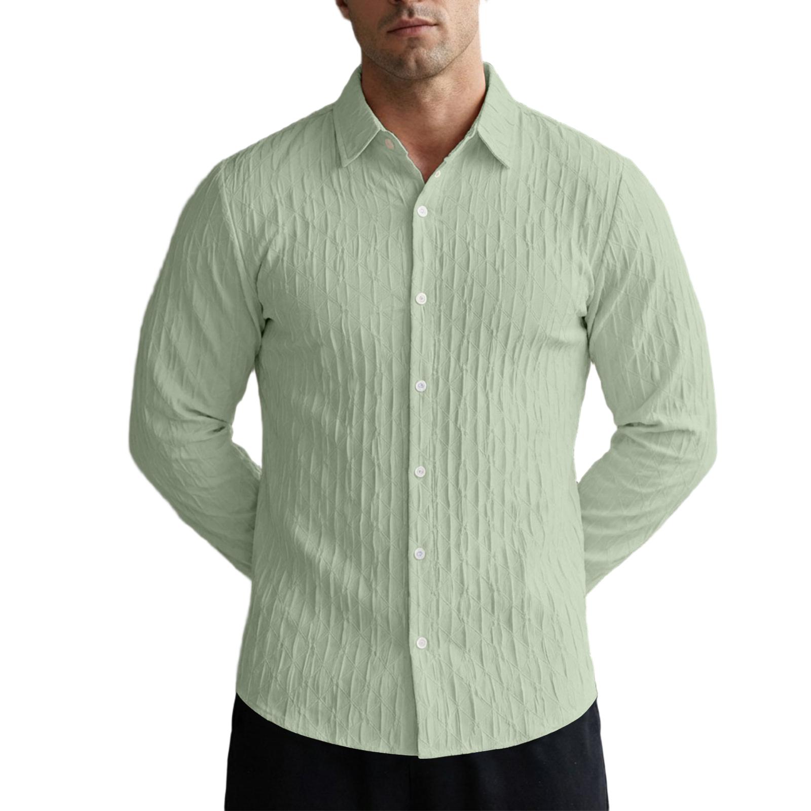 

Men s Long Sleeve Dress Shirts Collared Button Down Business Work Shirt XXXL