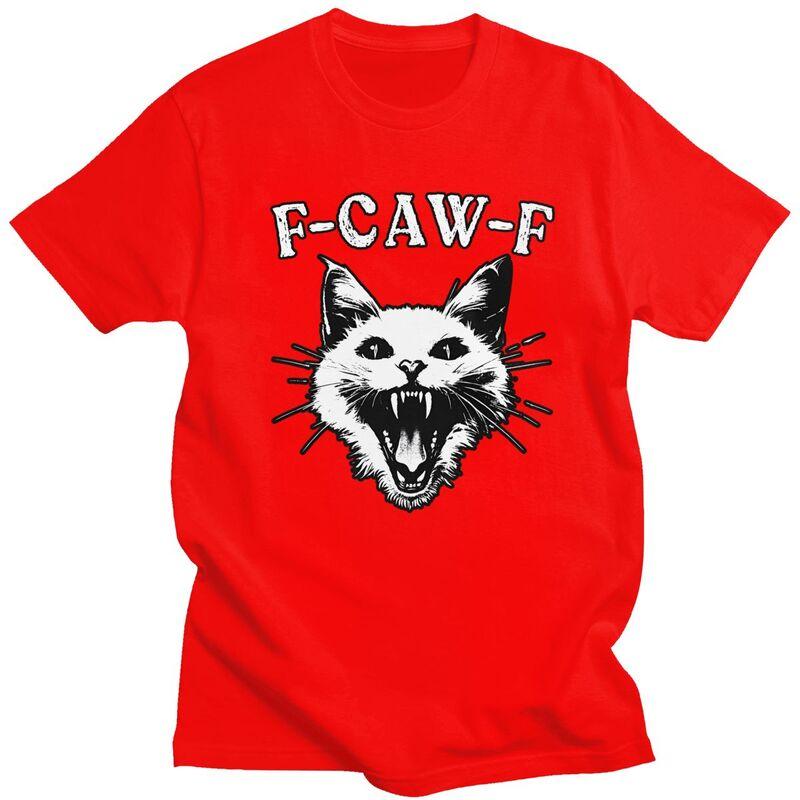 

FCawF Halloween Black Cat Meme T Shirt for Men Tshirt Casual Streetwaer Short Sleeve Tee Shirt S