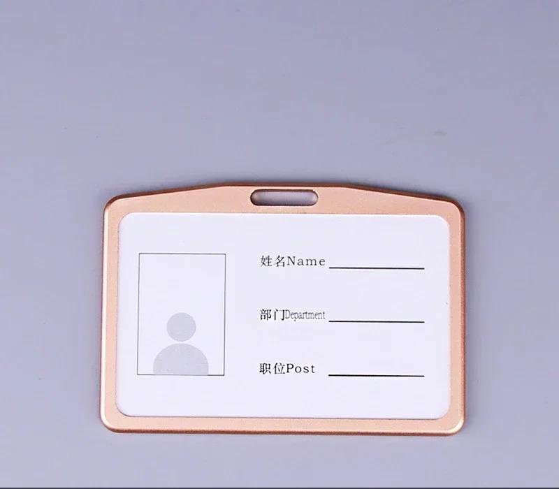 Arbeits Namensschildhalter aus Aluminiumlegierung Business Arbeitskarte Ausweis Ausweishalter Lanyard Halter Metall Ausweis Business Etui mit Einziehbarem Aufroller