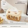 Portable Tissue Box Living Room Desktop Storage Paper Box Dopamine Creative Paper Towel Storage Box Household Daily Necessities