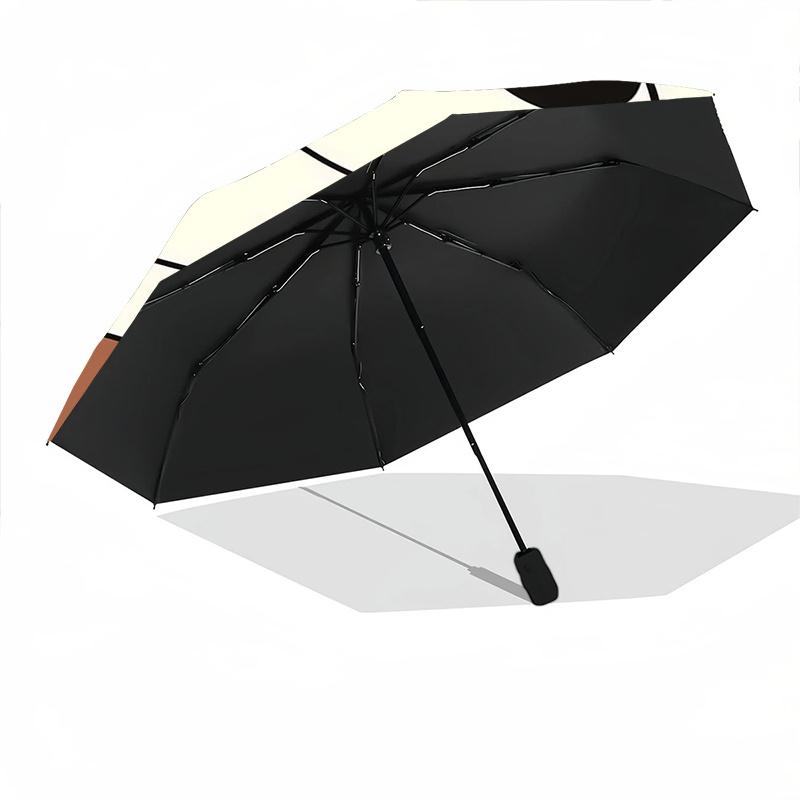 Chip & Dale Cartoon Squirrel Holding Heart Shaped Automatic Opening and Closing Umbrella - Lightweight 3-Fold Design, Suitable for Fans, Tra