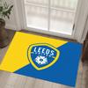Leeds United Fußball Design Kristall Samt Teppich Gemütlich Kein?Rutschfester Teppich mit Aufdruck für Schlafzimmer Wohnzimmer Eingang