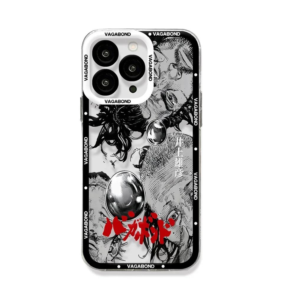 Vagabond Manga Phone Case For iPhone 16 15 14 13 12 11 Pro Max XS X XR 7 8 Soft Silicone Transparent Cover