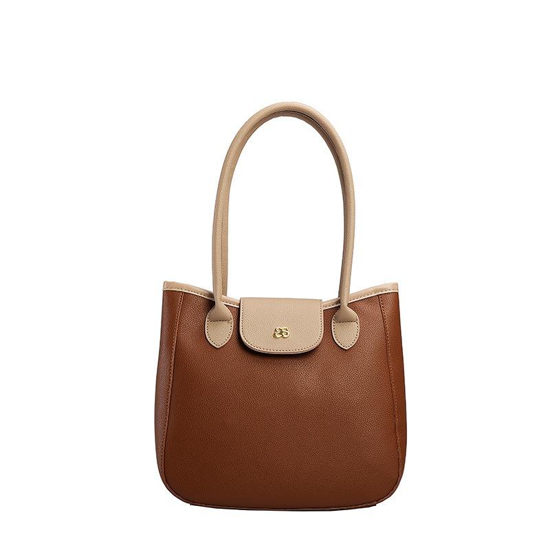 Casual tote bag women's new high-end fashion commuting shoulder bag versatile underarm bag