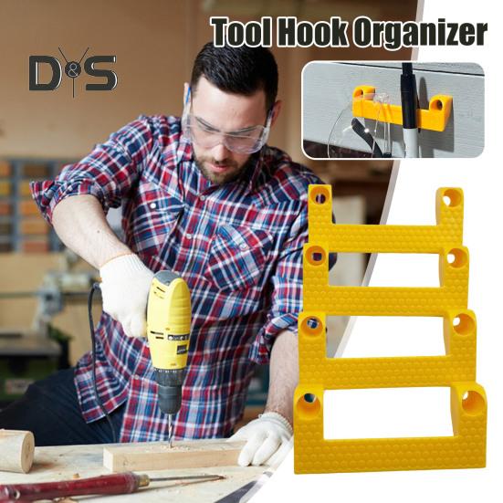 4ks držáky na metr Organizéry na nářadí Uspořádání garáže Jednoduchá instalace Držáky na nářadí se šrouby