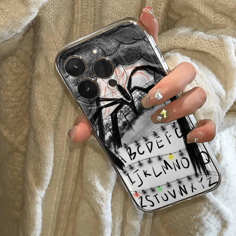 

Cool Strange Things Letters A-ZCase for iPhone 17 Air 16 15 14 Plus 13 12 Mini 11 Pro Max Shockproof Liquid Silicone Cover Funda iPhone 14 ProMax