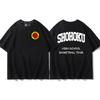 Cool anime Slam Dunk cartoon short-sleeved T-shirt for men summer front and back print loose clothes around Yukawa Kaede