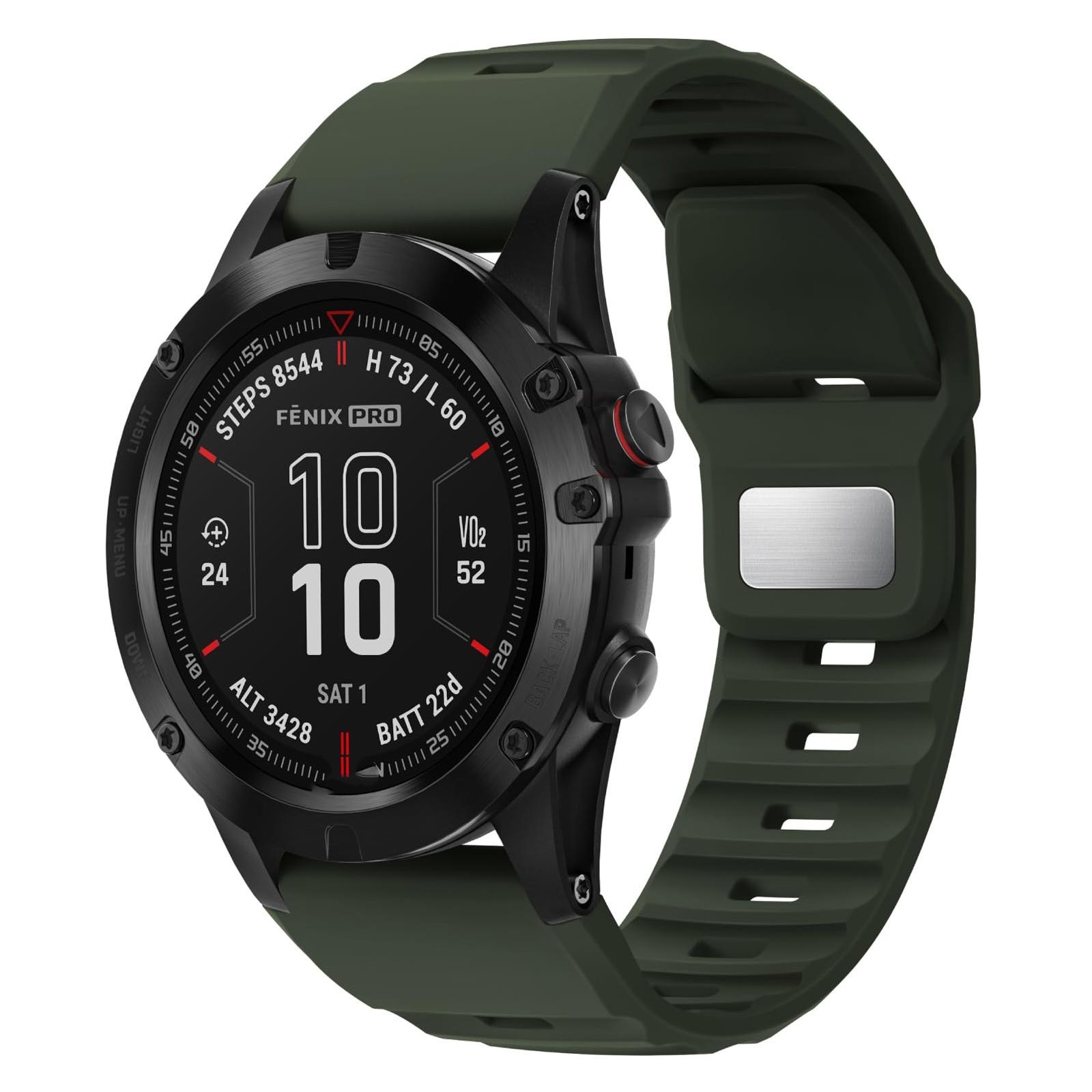 

26 мм быстросъемный ремешок для Garmin Fenix 8 51MM 7X 6x 5x 3 TACTIX 7 Enduro 3 2 Descent Mk3 2 1 Quaitx3 Instinct 2x Аксессуары для часов 26mm армия зеленый