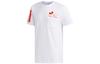 adidas Neo T-Shirts Herren Weiß Rundhals Mittlere Gerade Passform EI4542