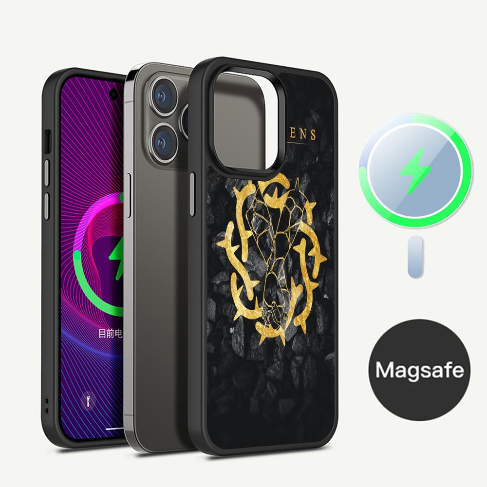 Bad Omens Music Band Phone Case Magesafe Magnetic Wireless Charge Case For iPhone 16 11 12 13 14 15 Pro Max Plus Mini