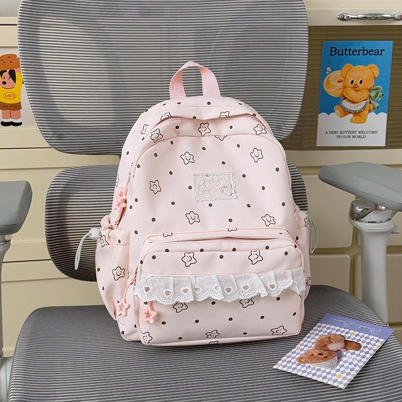 Schoolbag College Style Fresh School Bag Girls Travel Korean Backpack Ins Niche High Value Junior High School Backpack