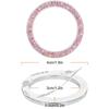 Crystal Engine Ignition Onekey Start Stop Push Button Switch Protective Cover Bling Rhinestone Ring Circle Trims Car Accessories