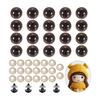 PATIKIL 14mm Safety Eyes Set of 20 Realistic Safety Eyes for Crochet (with Washer) Knitted Toy Halloween Craft Brown