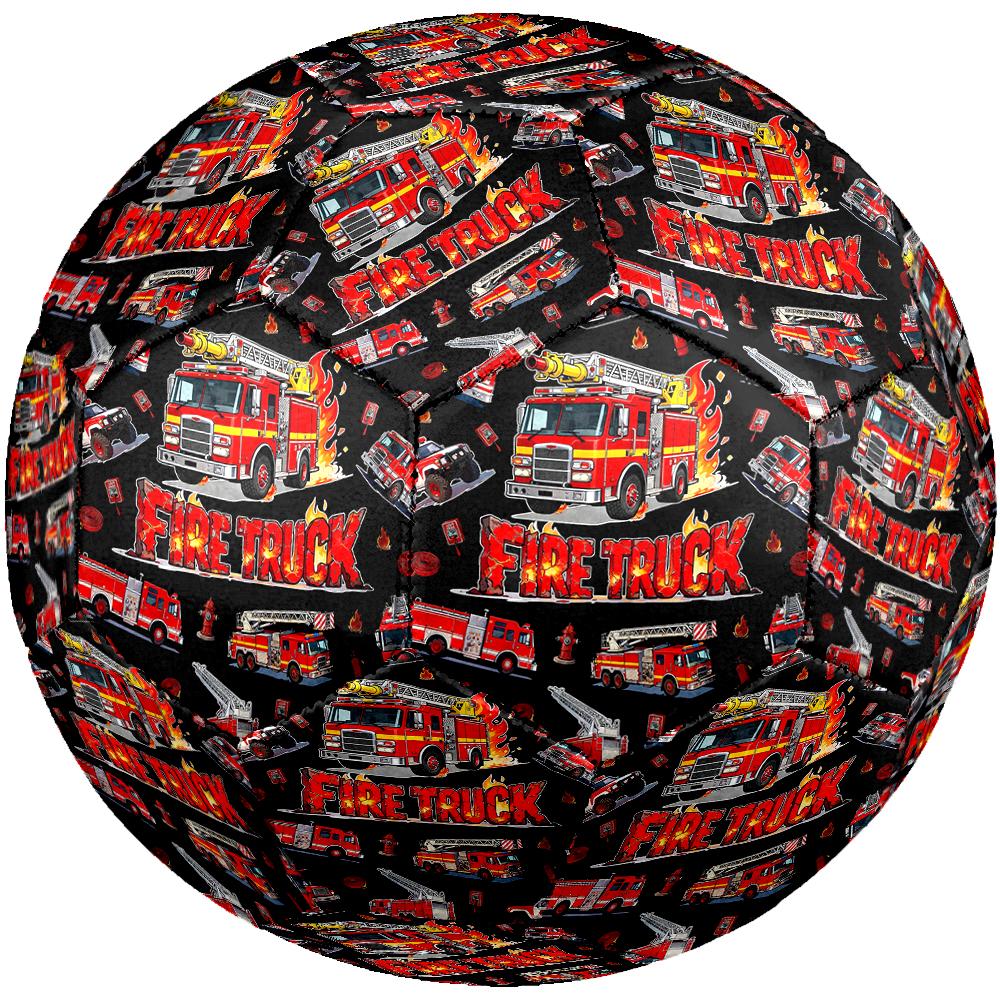 Fire Truck Theme Size 5 Soccer Ball, Suitable for Both Indoor and Outdoor Matches, a Gift Suitable for Everyone.