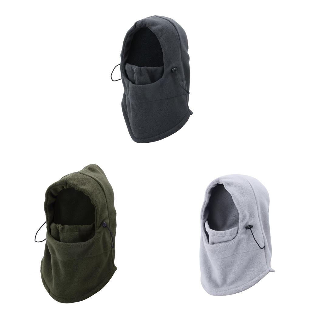 Unisex Fleece Winter Hat With Face Cover And Neck Warmer For Adults