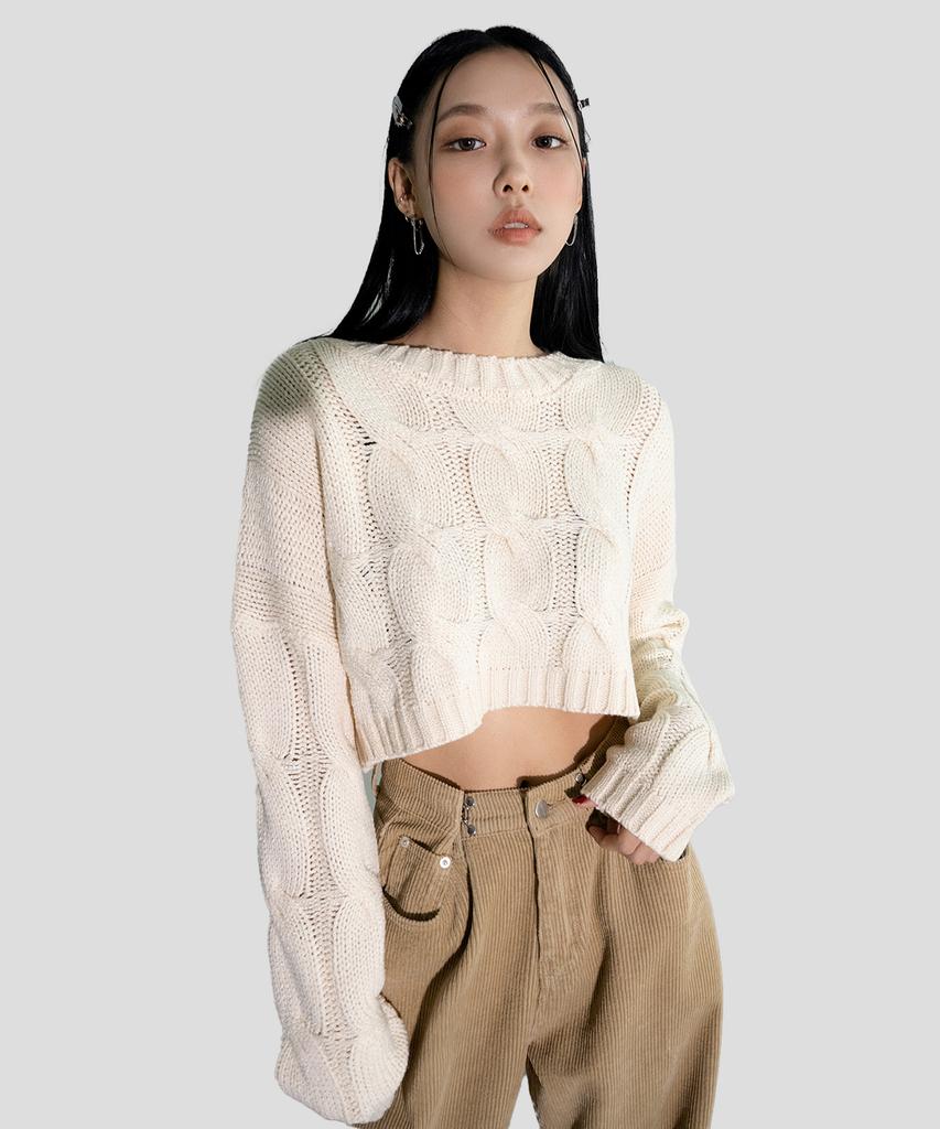 AVANDRESS Twisted Cropped Knit - 6Col