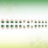 24 Pcs Glossy Stick on Nail Saint Patricks Day False Nail French Tip Press On Nail Shamrocks Artificial Nail